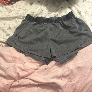 grey under armor shorts for sell